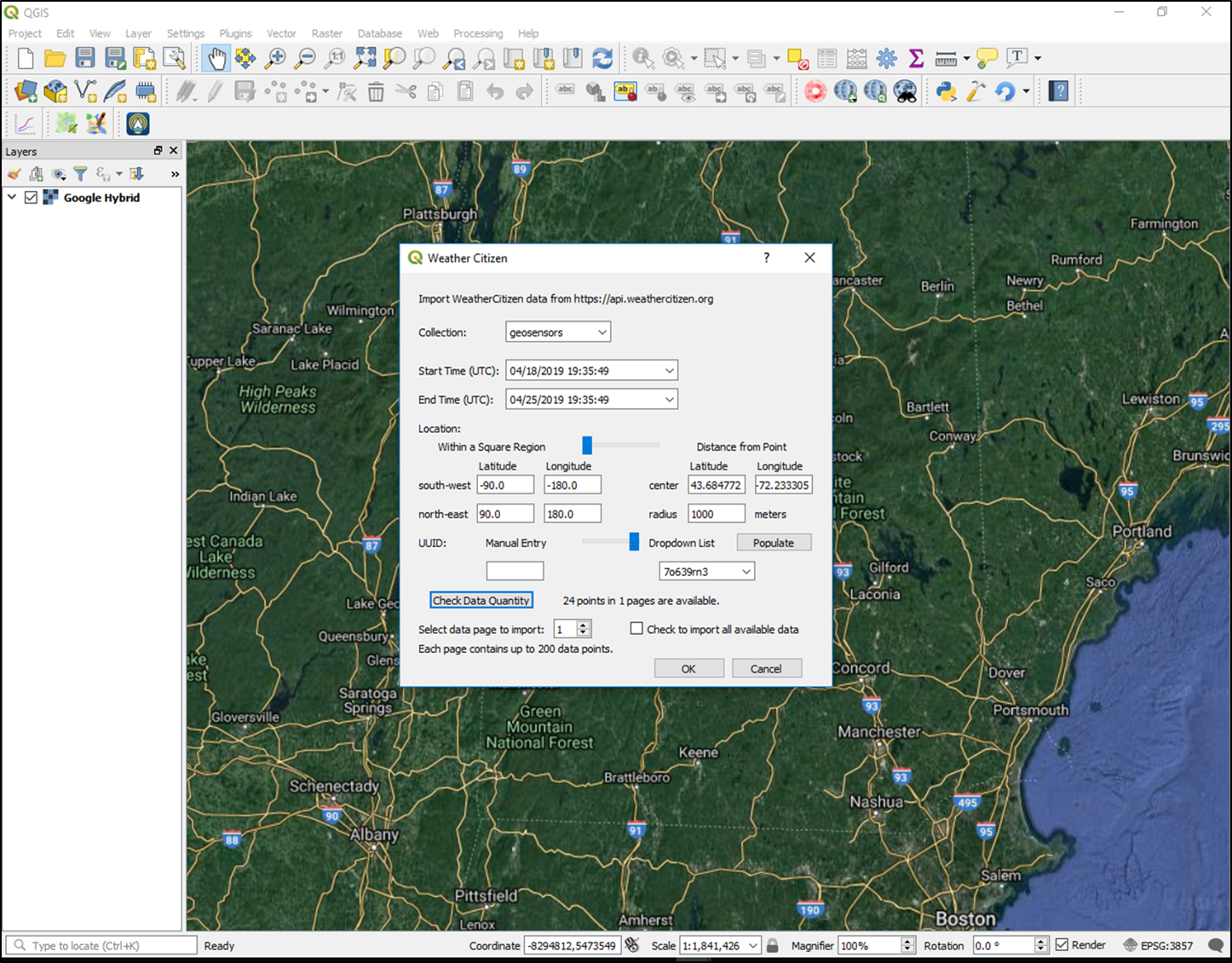 qgis-dialog